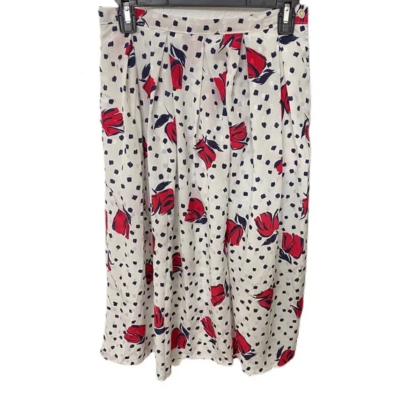 Vintage floral flowy maxi skirt - Picture 1 of 5